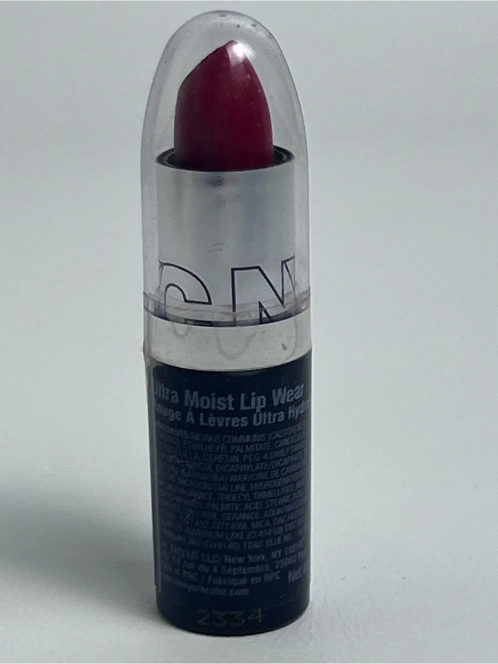 NYC New York Color Ultra Moist Lip Wear Lipstick Shade 308 Retro Red New Sealed